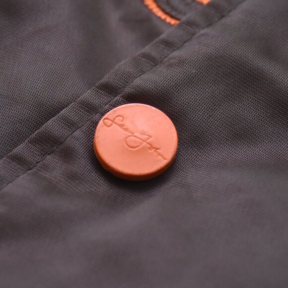 Rare Sean John XL Satin Bomber Jacket Brown Orange Y2K P Diddy VTG Hip Hop - Picture 6 of 13